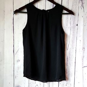 H&M shifon black top